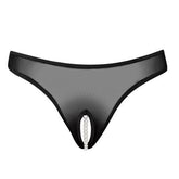 Underneath - Jade Transparante String Met Open Kruisje - PlayForFun